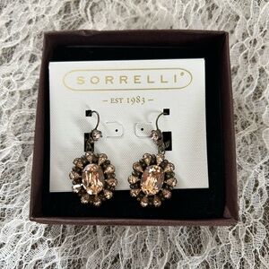Sorrelli rose gold color Crystal Earrings